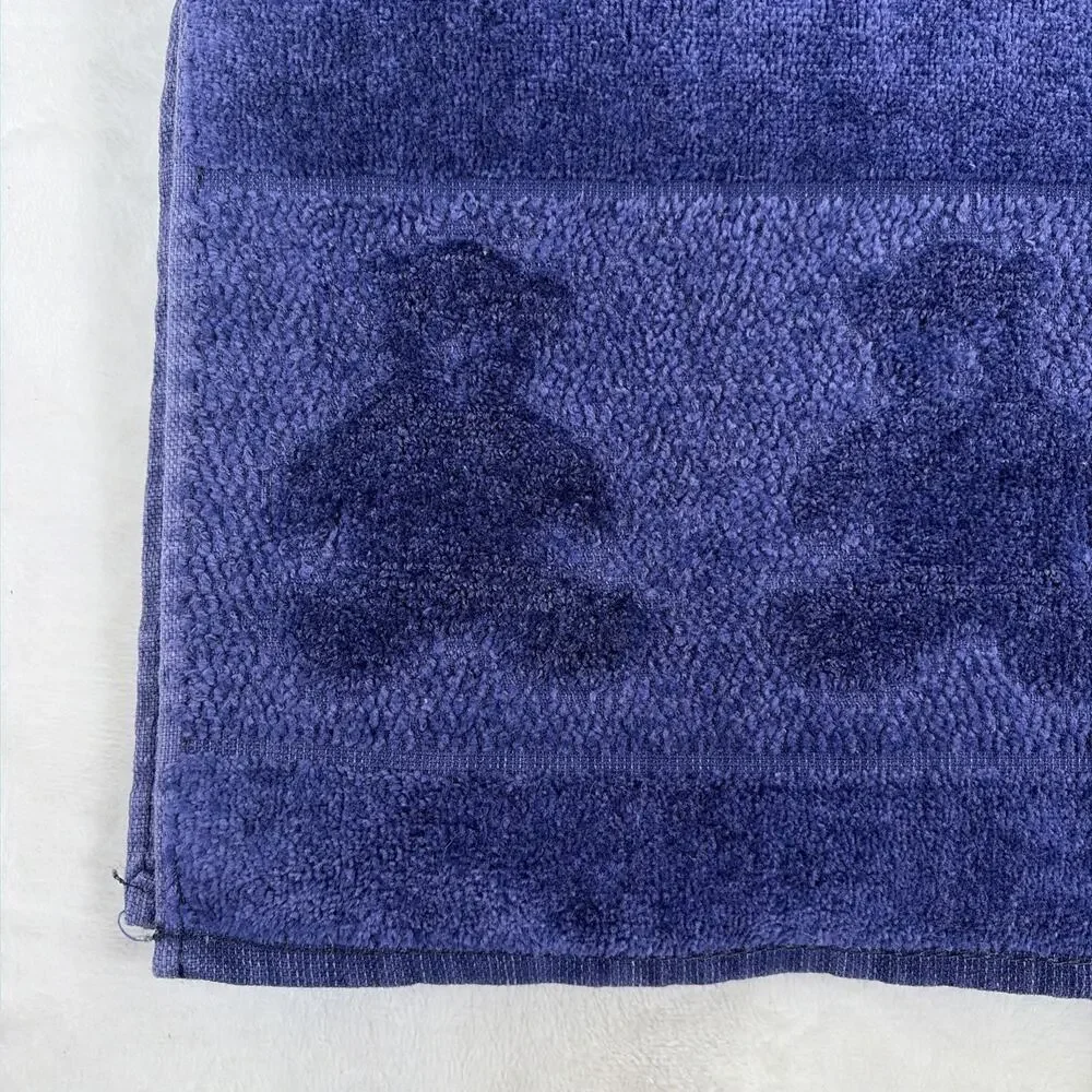 Vintage Cannon Royal Family Teddy Bear Bath Towel in Navy Blue, Very Clean Chrty